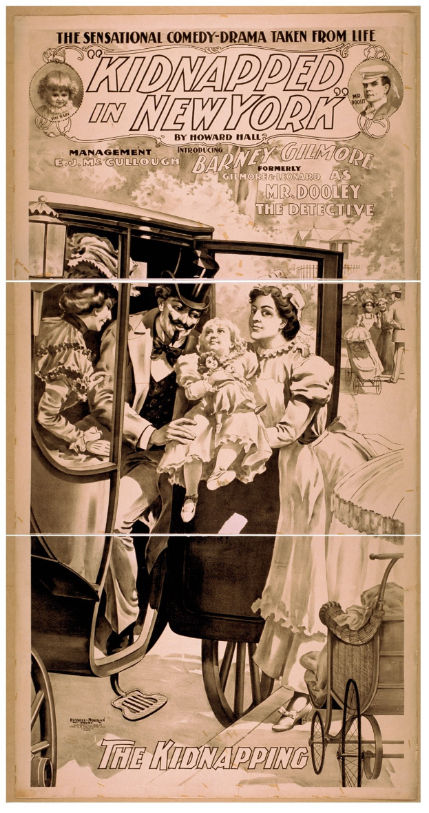 Plakat für den Film *Entführt in New York* zeigt eine Gruppe besorgter Menschen in einem Fahrzeug, mit dem Titel über der Oberseite und einem ernsten, ged├Ąmpften Farbschema.