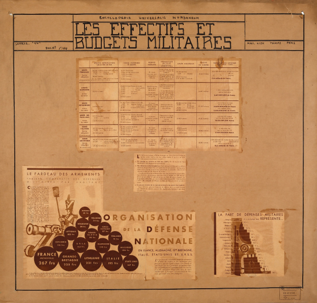 Ein altes Buch mit Papieren, die sich auf militärische Personalien und Budgets beziehen und übereinandergestapelt sind.